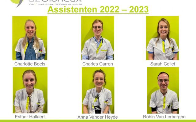 Voorstelling zes nieuwe assistenten