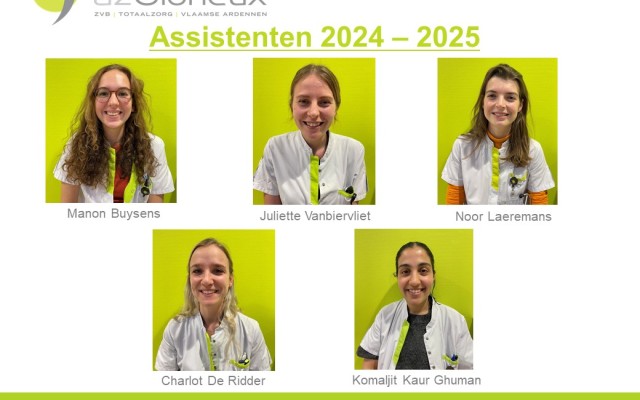 Présentation de cinq nouveaux assistants en formation.